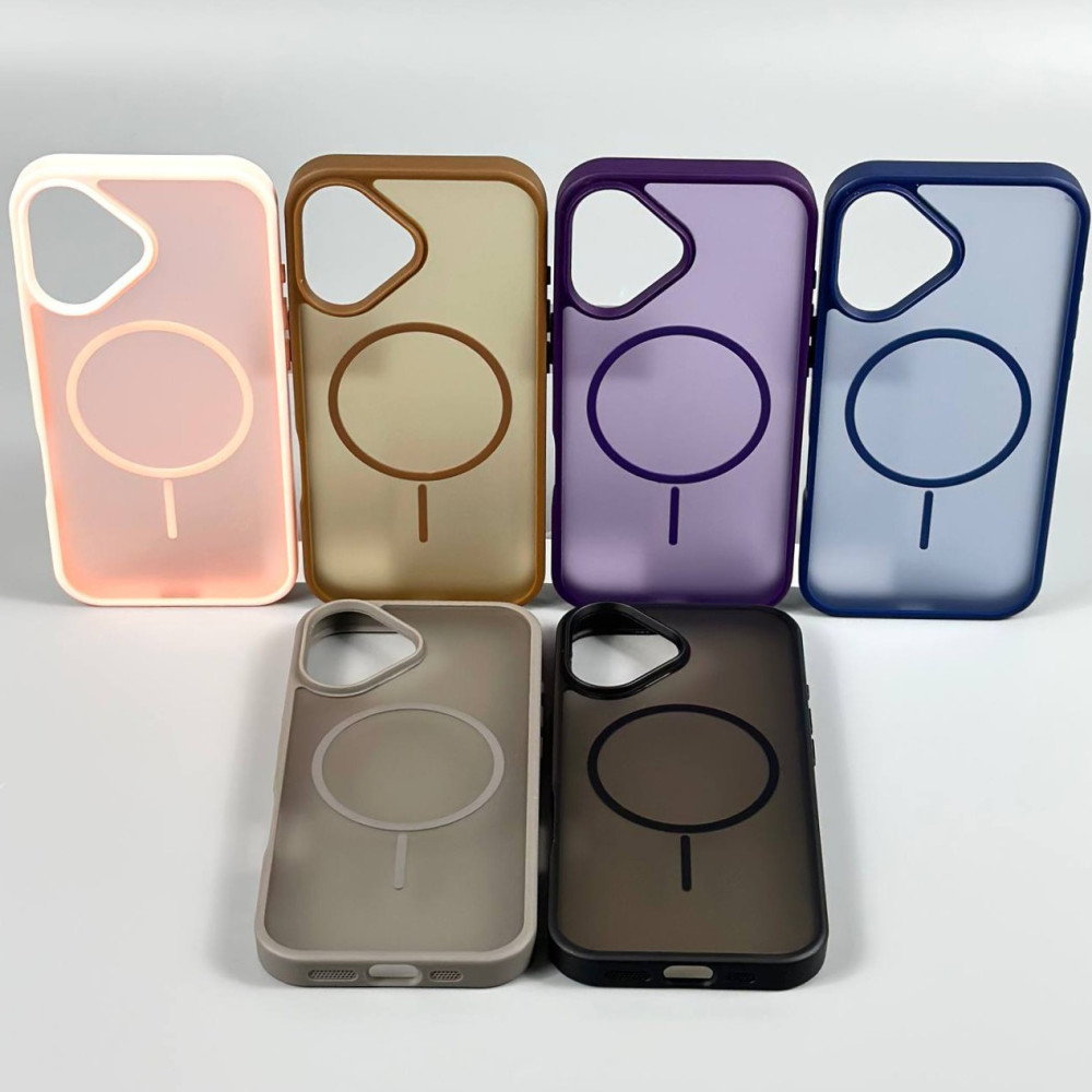 Накладка Matte Color Case With Magnetic Thin Circle iPhone 17