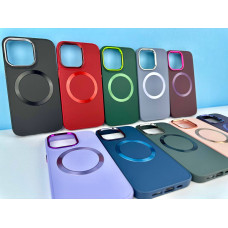 Накладка Matte Colorful Metal Frame MagSafe iPhone X-XS 5.8
