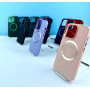 Накладка Matte Colorful Metal Frame MagSafe iPhone 15 Pro