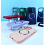 Накладка Matte Colorful Metal Frame MagSafe iPhone 14 (2022) 6.1