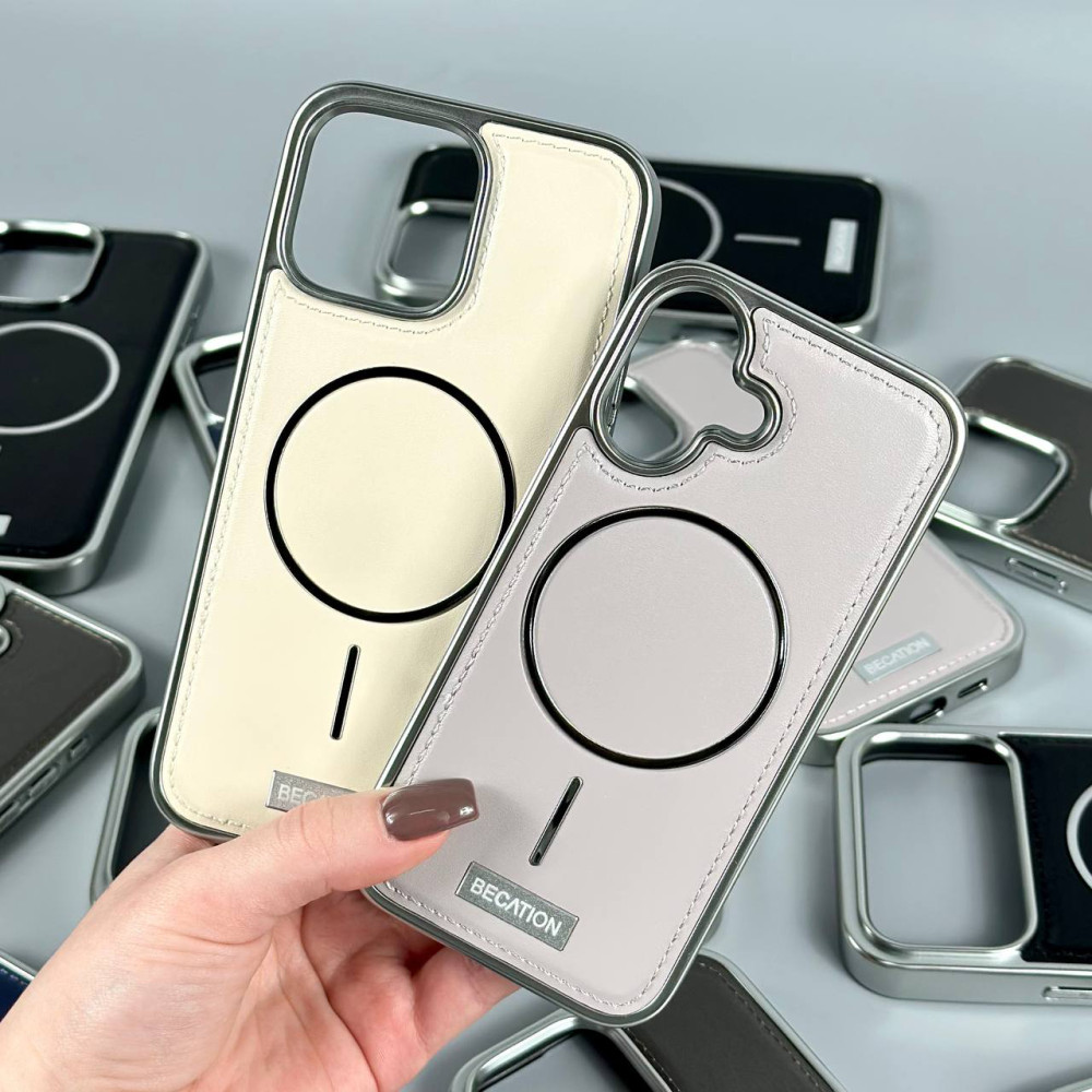 Накладка Matte Leather Chrome Sides Magnetic iPhone 11 Pro