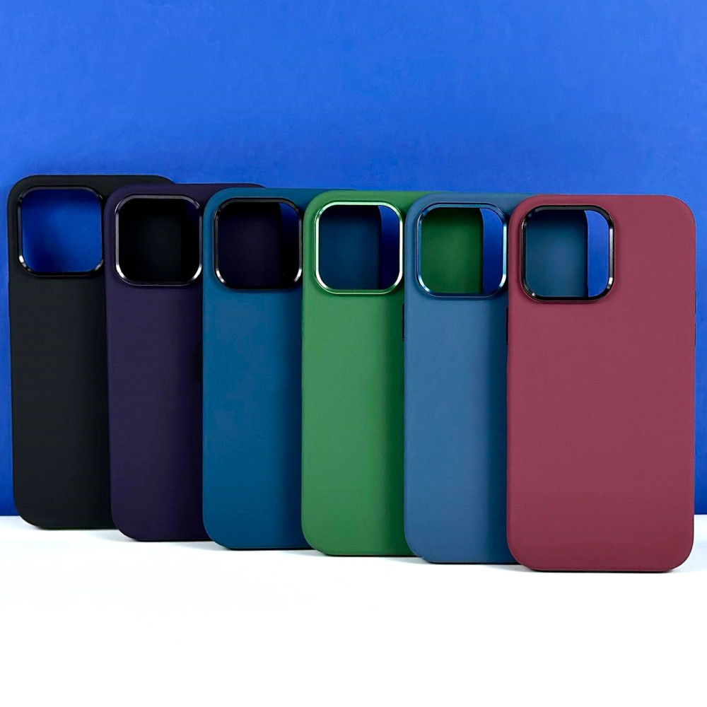 Накладка Premium quality Silicone Case+Metal AG+Magnetic+BOX LOGO iPhone 14 Plus