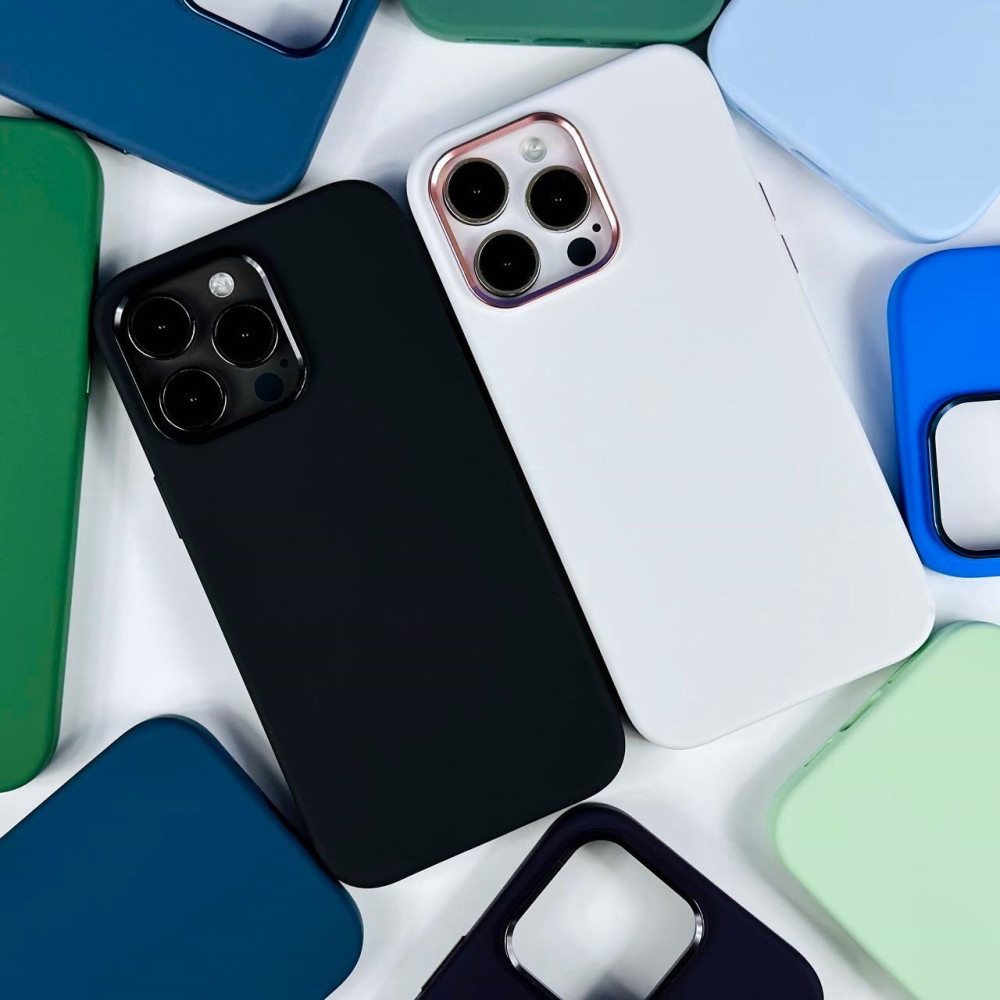 Накладка Premium quality Silicone Case+Metal AG+Magnetic+BOX LOGO iPhone 14 Plus