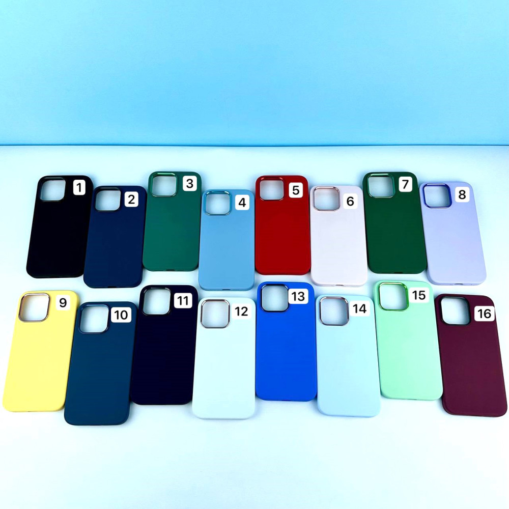 Накладка Premium quality Silicone Case+Metal AG+Magnetic+BOX LOGO iPhone 14 Plus