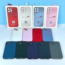 Накладка Silicone Case AG-Glass Sapphine Lens Box Separate Camera LOGO iPhone 12 Pro Max