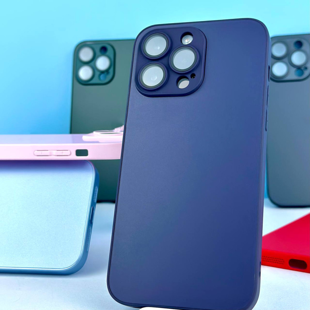 Накладка Silicone Case AG-Glass Sapphine Lens Box Separate Camera LOGO iPhone 11 Pro Max