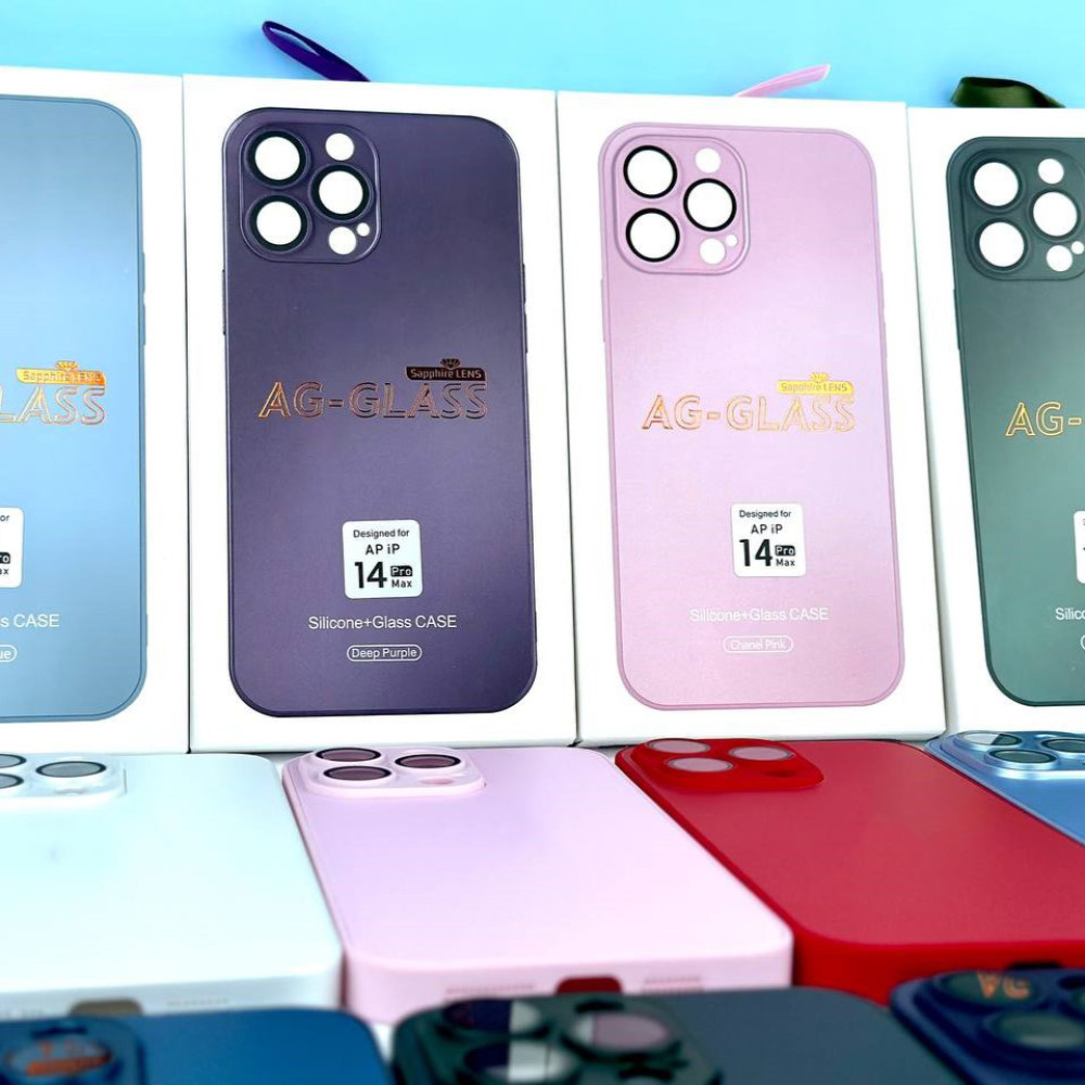 Накладка Silicone Case AG-Glass Sapphine Lens Box Separate Camera LOGO iPhone 11 Pro Max