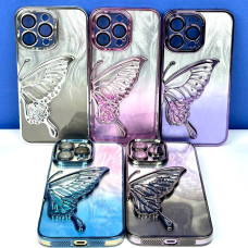 Накладка Shiny Butterflies Ombre iPhone 13 Pro