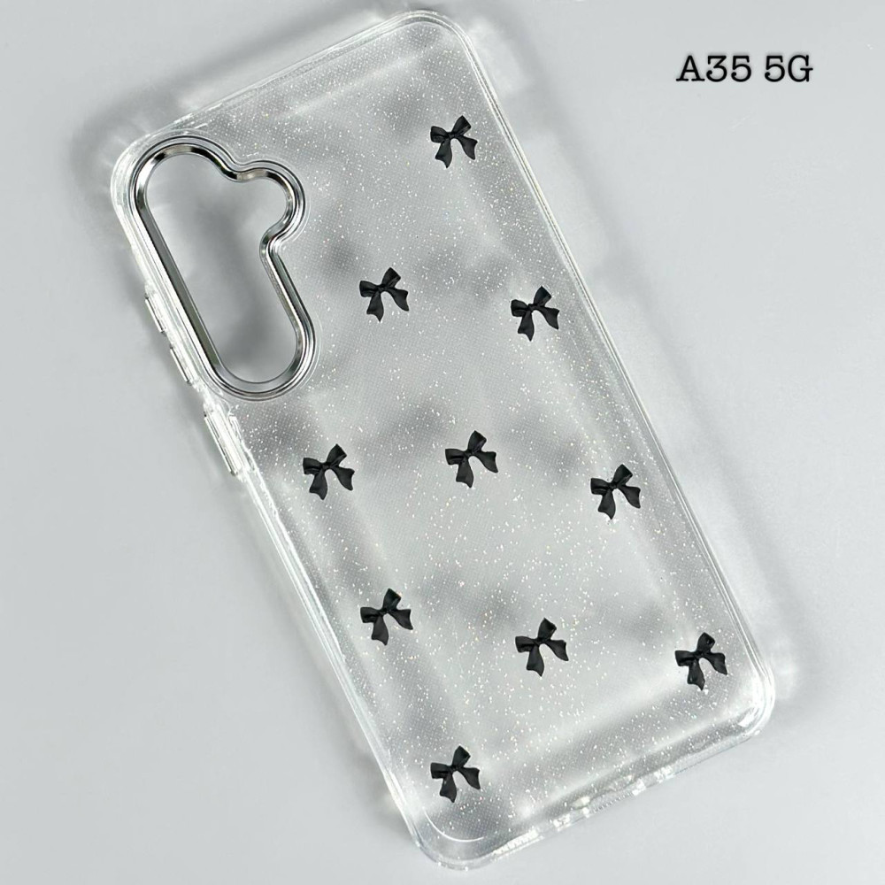 Накладка Shiny Crystal Colored Bow Samsung A35 4G-5G
