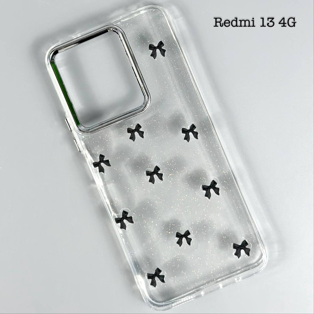 Накладка Shiny Crystal Colored Bow РОЗПРОДАЖ Xiaomi Redmi 13 4G-Note 13R 5G