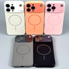 Накладка Silicone Case AG glass Аromatherapy Magnetic iPhone 13 Pro Max