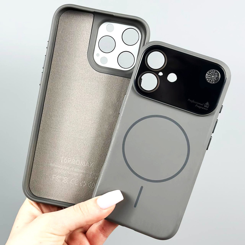 Накладка Silicone Case AG glass Аromatherapy Magnetic iPhone 17 Pro Max