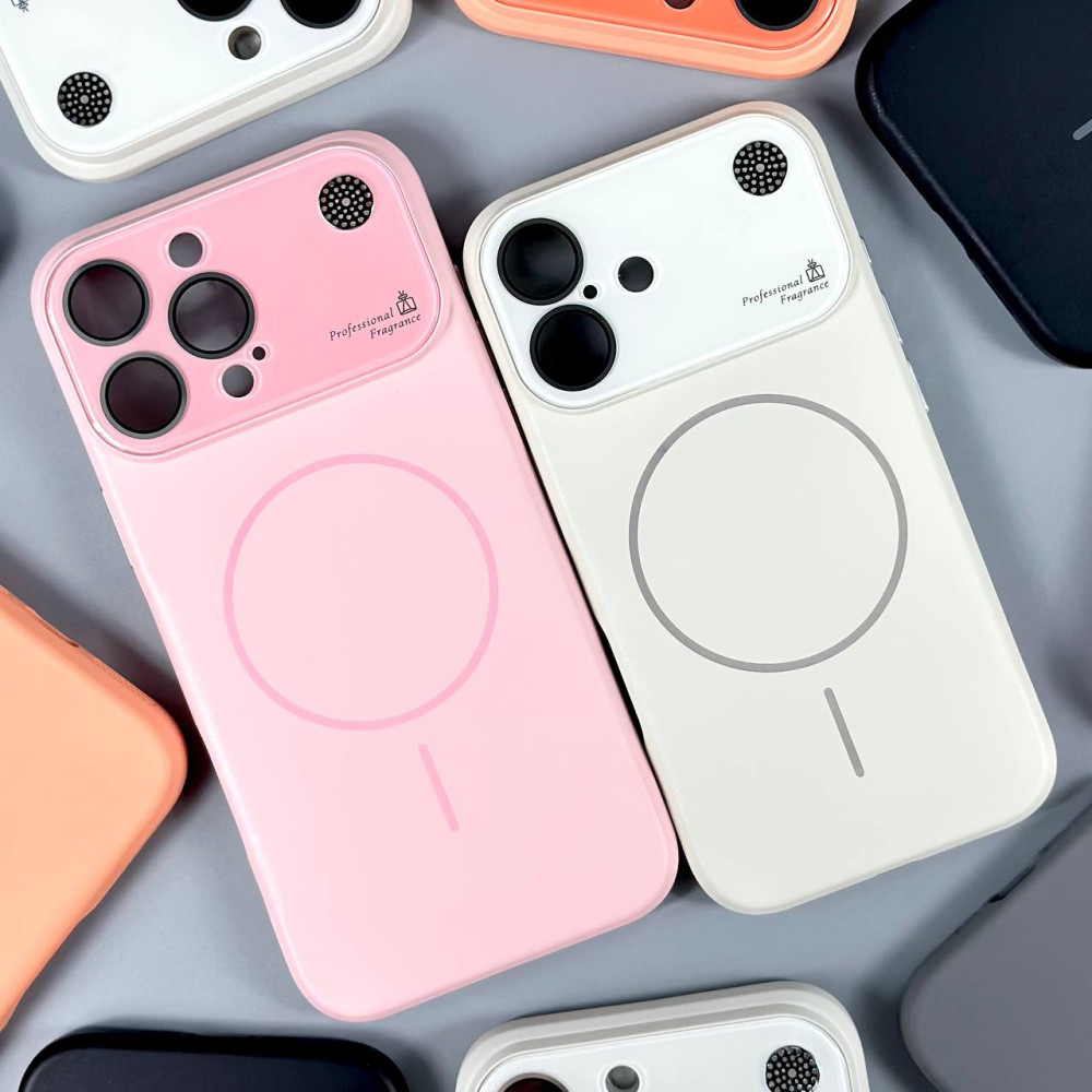 Накладка Silicone Case AG glass Аromatherapy Magnetic iPhone 17 Pro Max