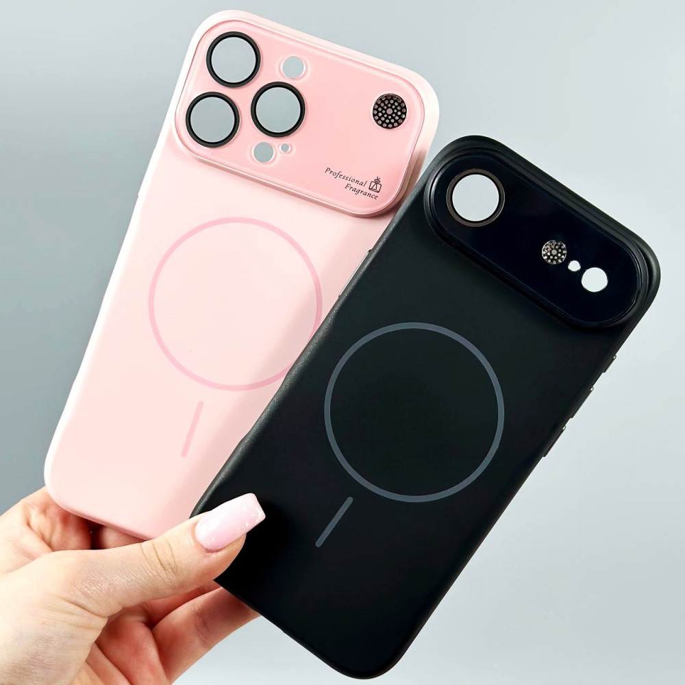 Накладка Silicone Case AG glass Аromatherapy Magnetic iPhone 17 Pro Max