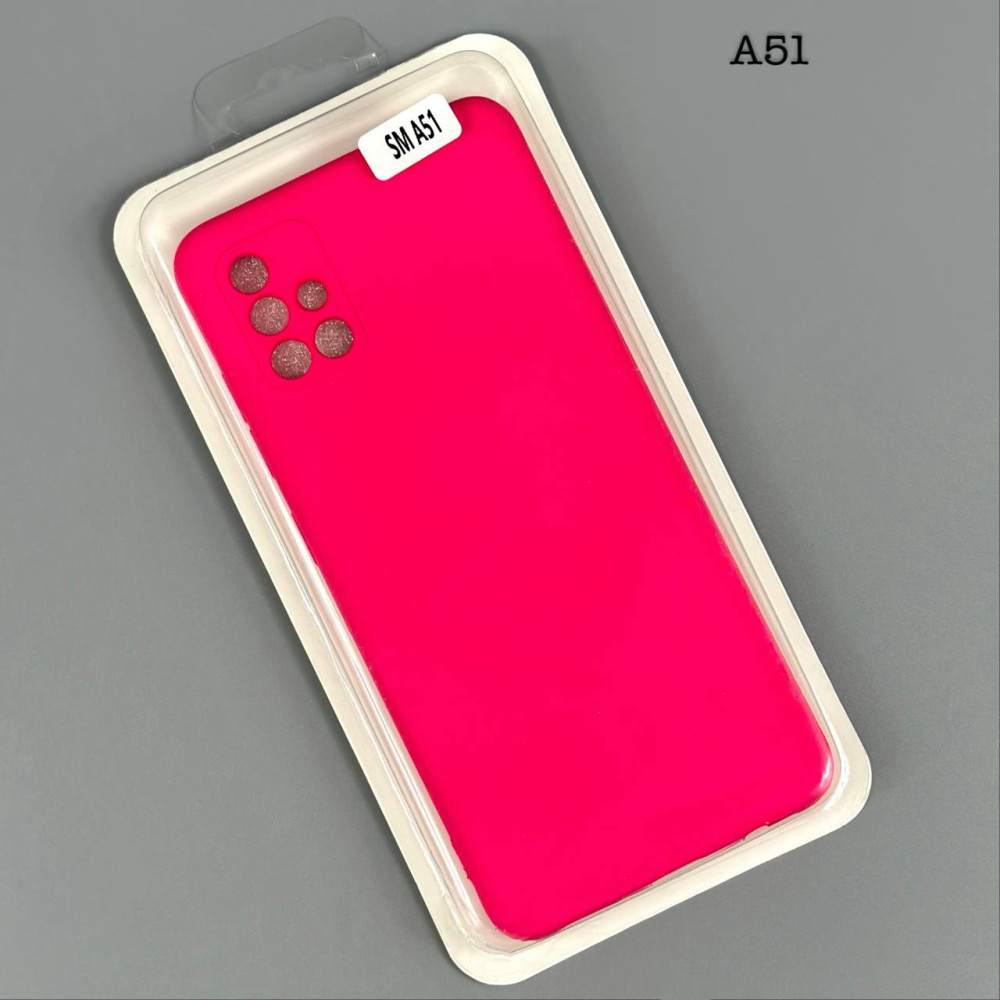 Накладка Silicone Case Cover (No Logo) Box Samsung A51