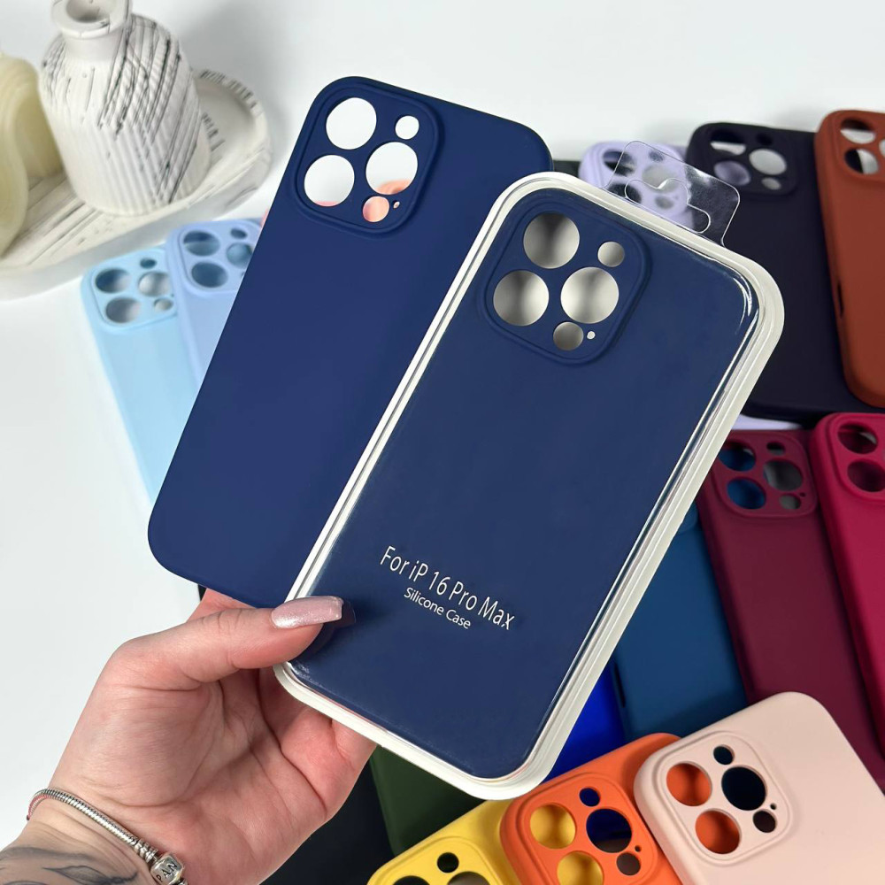 Накладка Silicone Case Full Camera Protective (NO LOGO) iP 16 Pro