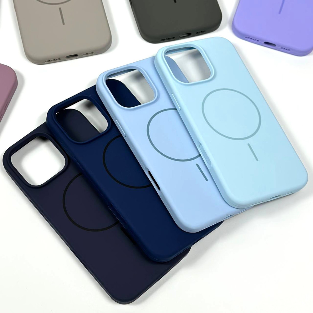 Накладка Silicone Case Full Protective Magnetic iPhone 17 Pro Max