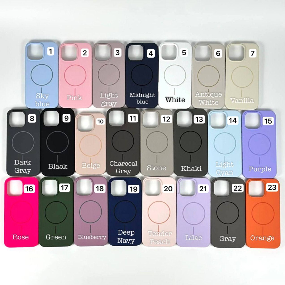 Накладка Silicone Case Full Protective Magnetic iPhone 14 Pro Max