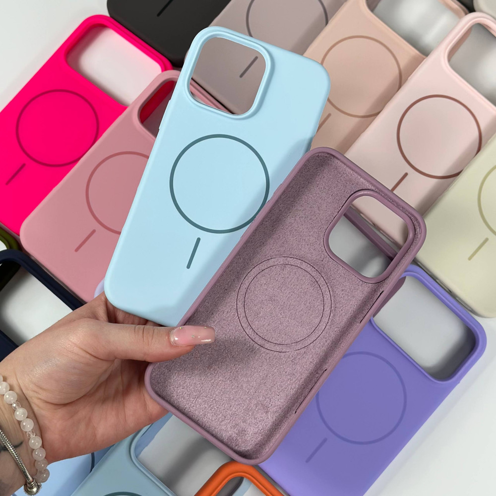 Накладка Silicone Case Full Protective Magnetic iP 17 Pro-18 Pro