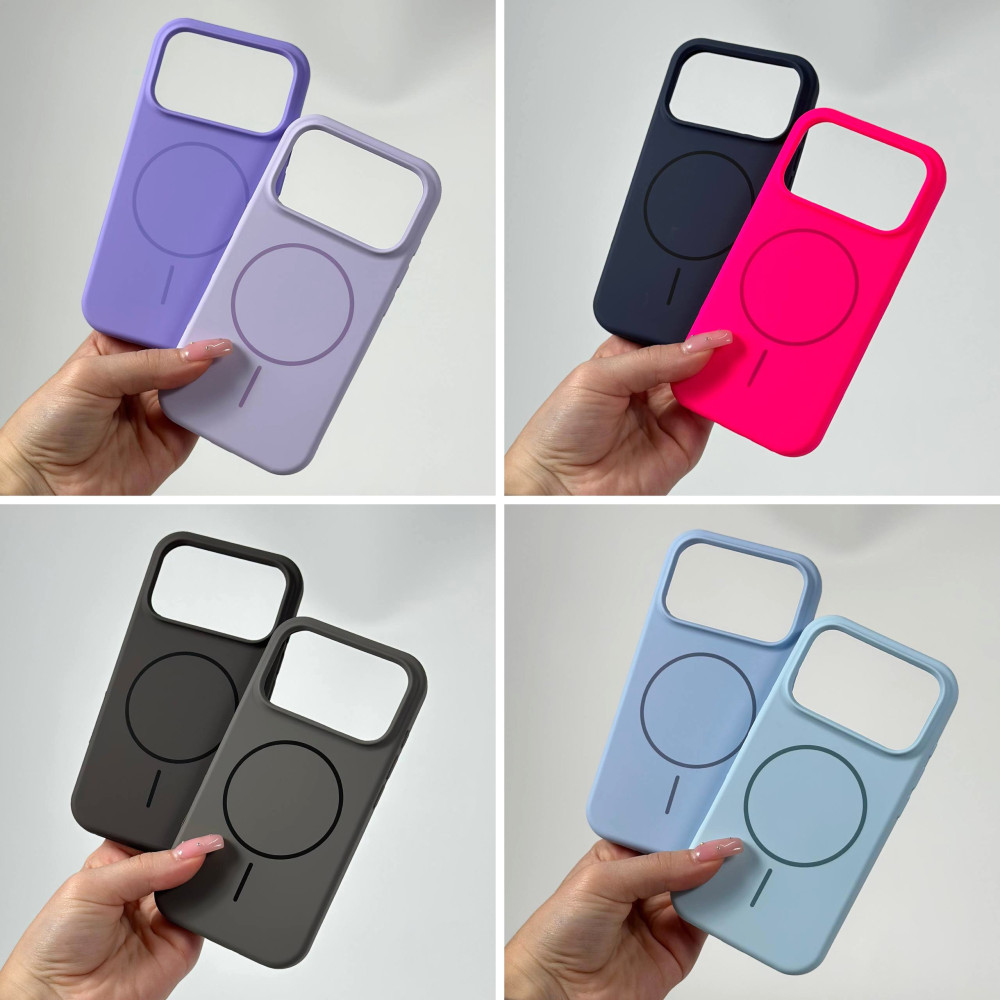 Накладка Silicone Case Full Protective Magnetic iP 17 Pro-18 Pro