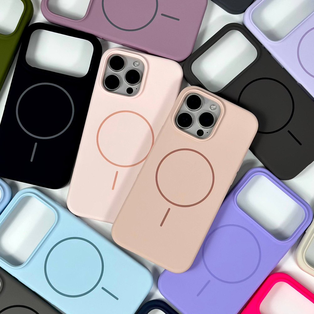 Накладка Silicone Case Full Protective Magnetic iP 17 Pro-18 Pro