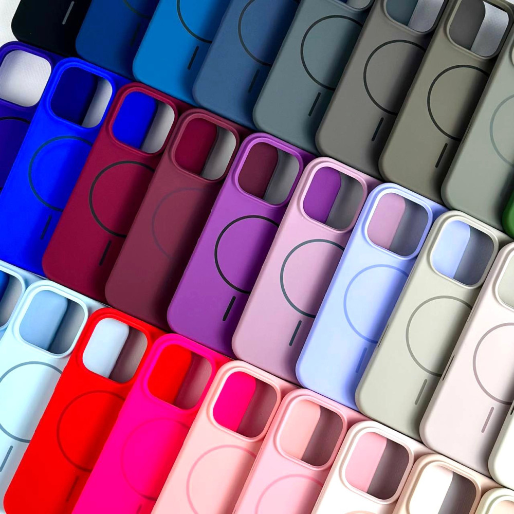 Накладка Silicone Case Full Protective Magnetic iPhone 17 Pro Max