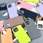 Накладка Silicone Case Matte Neon Box iPhone 14
