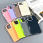 Накладка Silicone Case Matte Neon Box iPhone 14