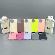 Накладка Silicone Case Matte Neon Box iPhone 16 Pro Max