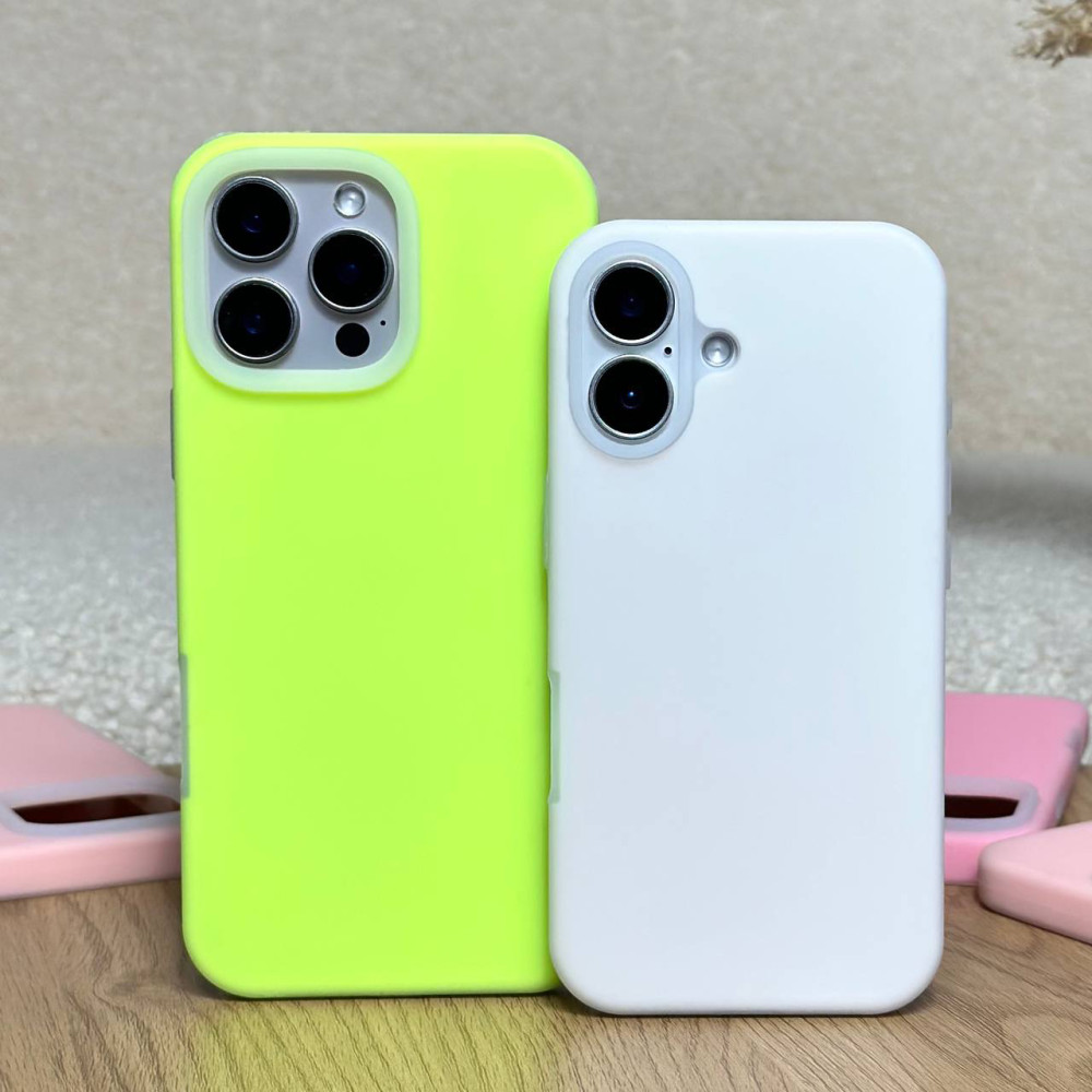 Накладка Silicone Case Matte Neon Box iPhone 17
