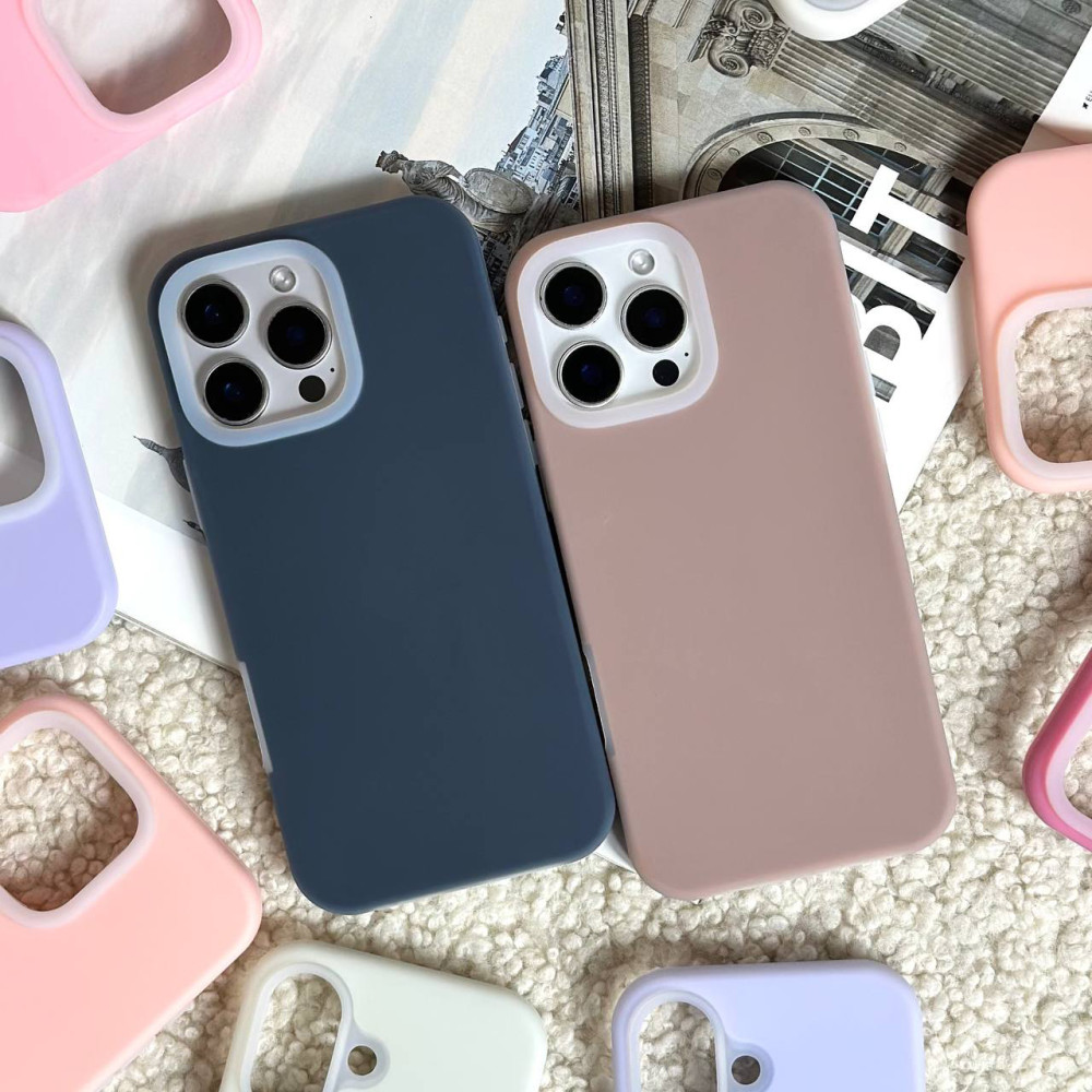 Накладка Silicone Case Matte Neon Box iPhone 17