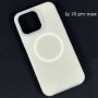 Накладка Silicone Case Matte Neon Magnetic Box iP 15 Pro Max