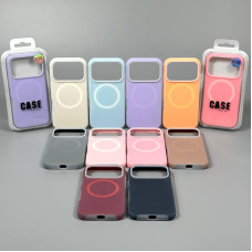 Накладка Silicone Case Matte Neon Magnetic Box iP 11