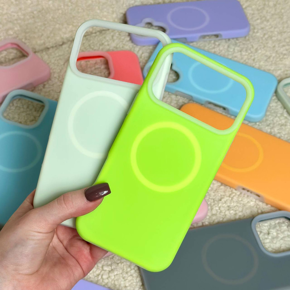 Накладка Silicone Case Matte Neon Magnetic Box iPhone 11 Pro