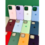 Накладка Silicone Case Original Full Protective Metal Frame (AA) Box iPhone 15 Pro Max