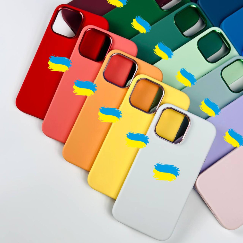 Накладка Silicone Case Full Protective Metal Frame LOGO Box iPhone 12-12 Pro
