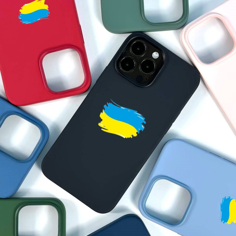 Накладка Silicone Case Premium quality+IC+Box+Magnetic LOGO iPhone 13