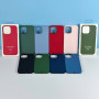 Накладка Silicone Case Premium quality+IC+Box+Magnetic LOGO iPhone 13