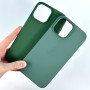 Накладка Silicone Case Premium quality+IC+Box+Magnetic LOGO iPhone 13