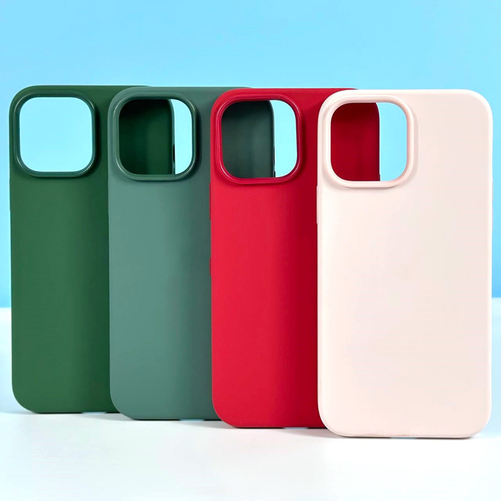 Накладка Silicone Case Premium quality+IC+Box+Magnetic LOGO iPhone 13