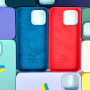 Накладка Silicone Case Premium quality+IC+Box+Magnetic LOGO iPhone 14 Pro Max
