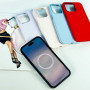 Накладка Silicone Case Premium quality+IC+Box+Magnetic LOGO iPhone 14 Pro Max