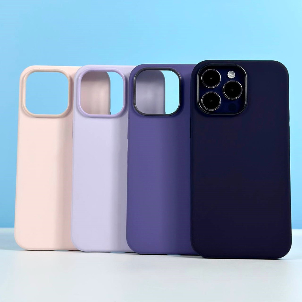 Накладка Silicone Case Premium quality+IC+Box+Magnetic LOGO iPhone 14 Pro Max