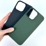 Накладка Silicone Case Premium quality+IC+Box+Magnetic LOGO iPhone 15