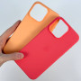 Накладка Silicone Case Premium quality+IC+Box+Magnetic LOGO iPhone 15
