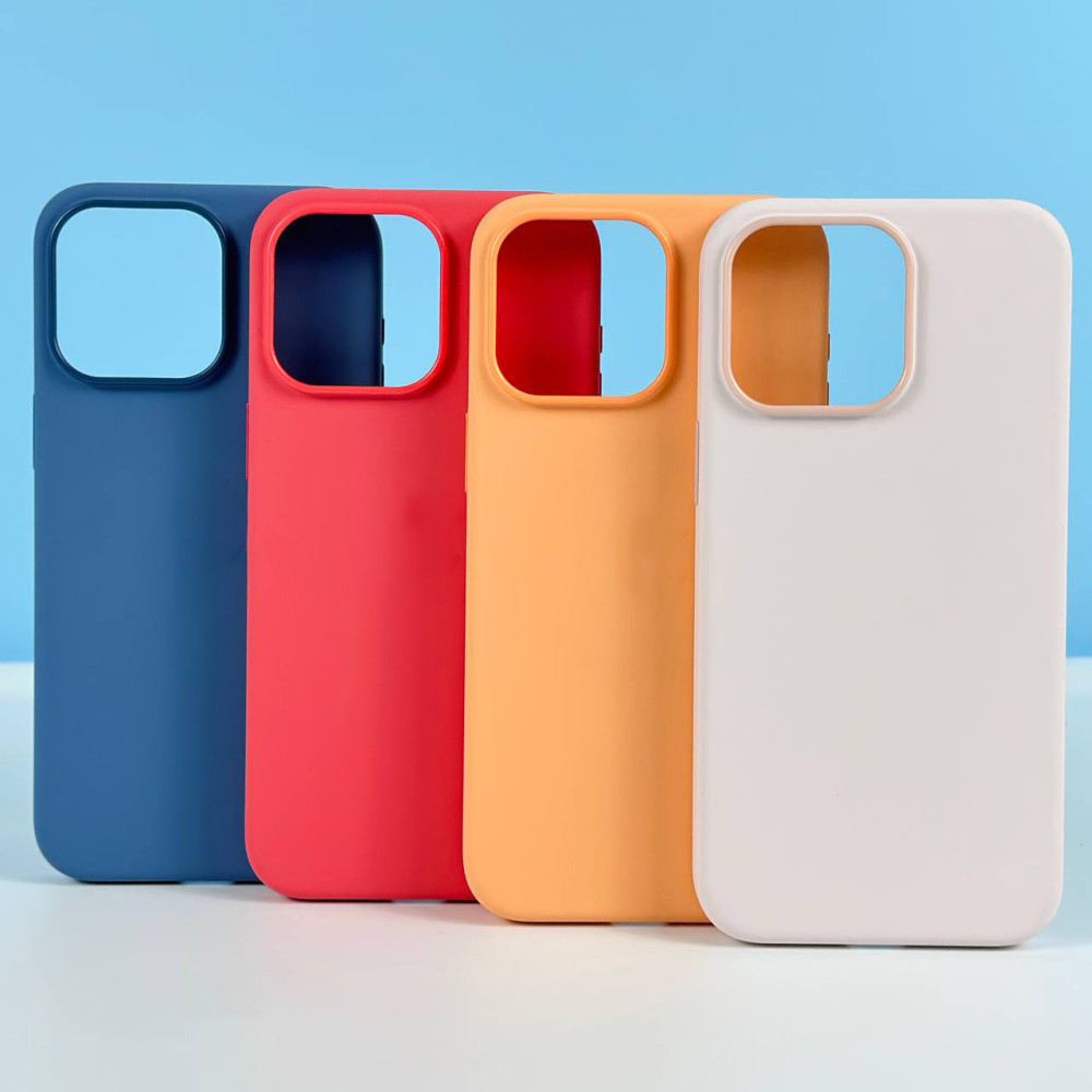 Накладка Silicone Case Premium quality+IC+Box+Magnetic LOGO iPhone 15