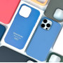 Накладка Silicone Case Premium quality+IC+Box+Magnetic LOGO iPhone 15