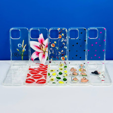 Силікон Transparent Print Mix iPhone 11 Pro Max