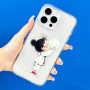 Силікон Transparent Print Mix iPhone X-XS