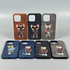 Накладка Teddy Bear Embroidered iP 13 Pro